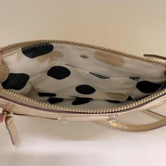 Kate Spade On Purpose Large Swingpack Crossbody bad in Gold Metallic - Picture 8 of 15
